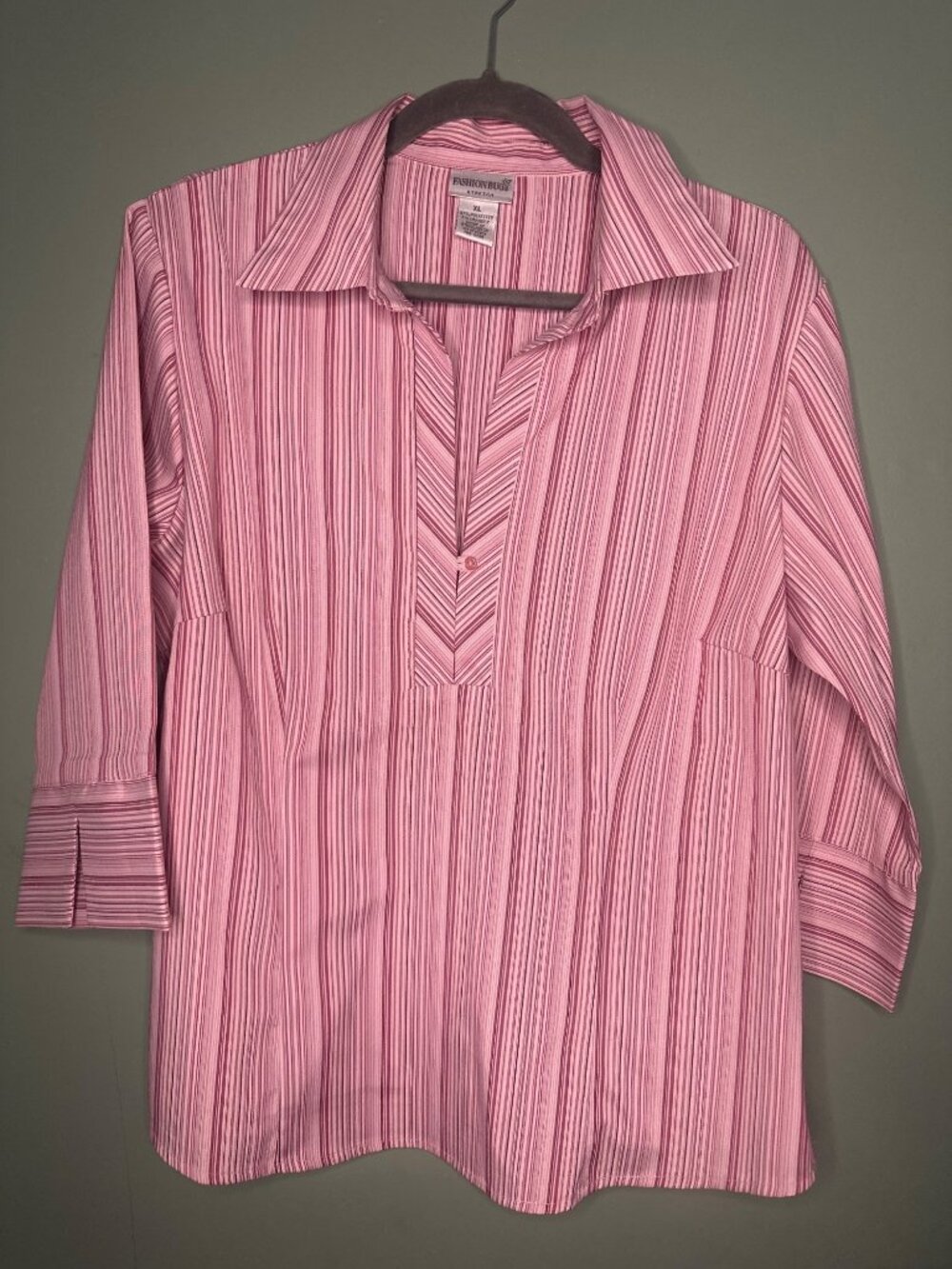 VTG Fashion Bug Women's stretch blouse academia coquette career core fitted top